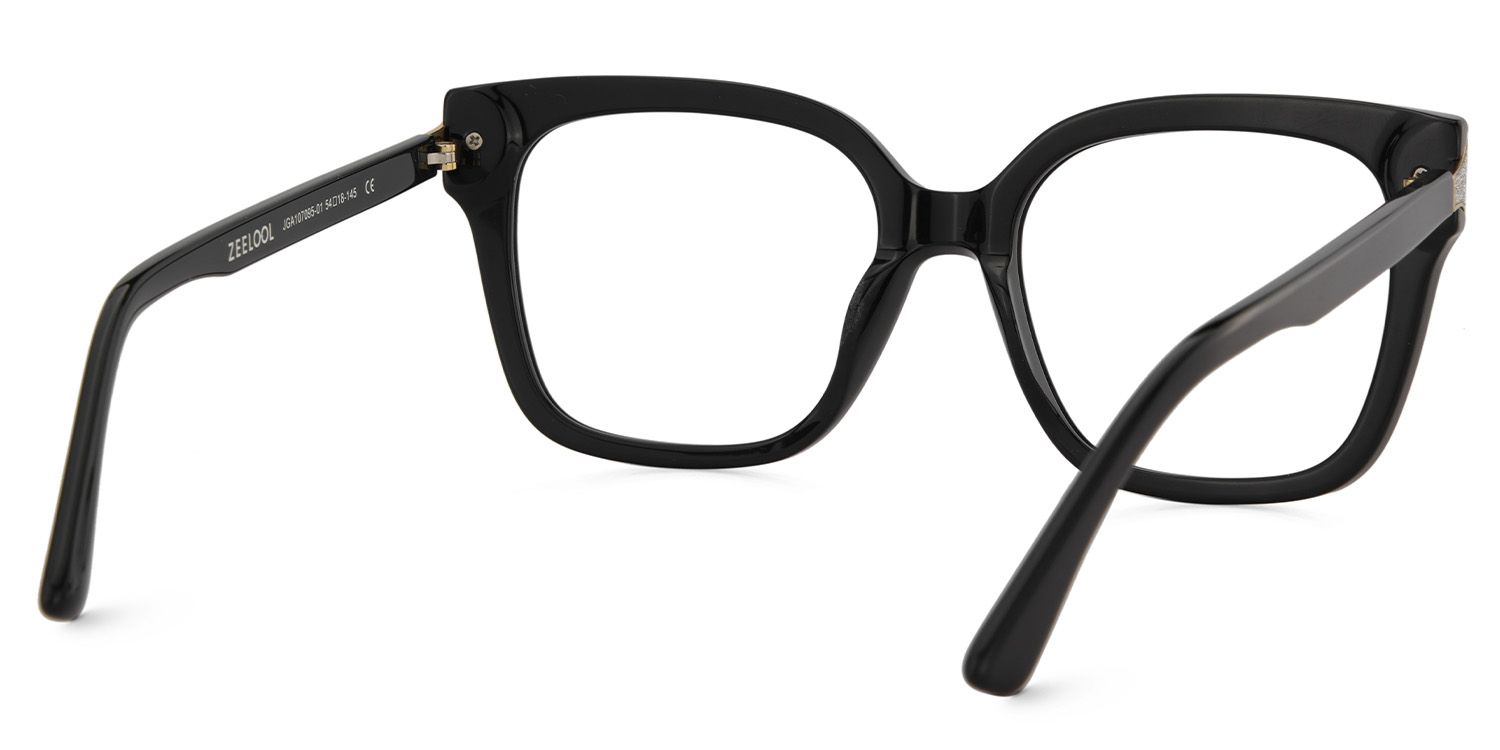 Black Square Frame Glasses - Shakeel on Sale | ZEELOOL UK5