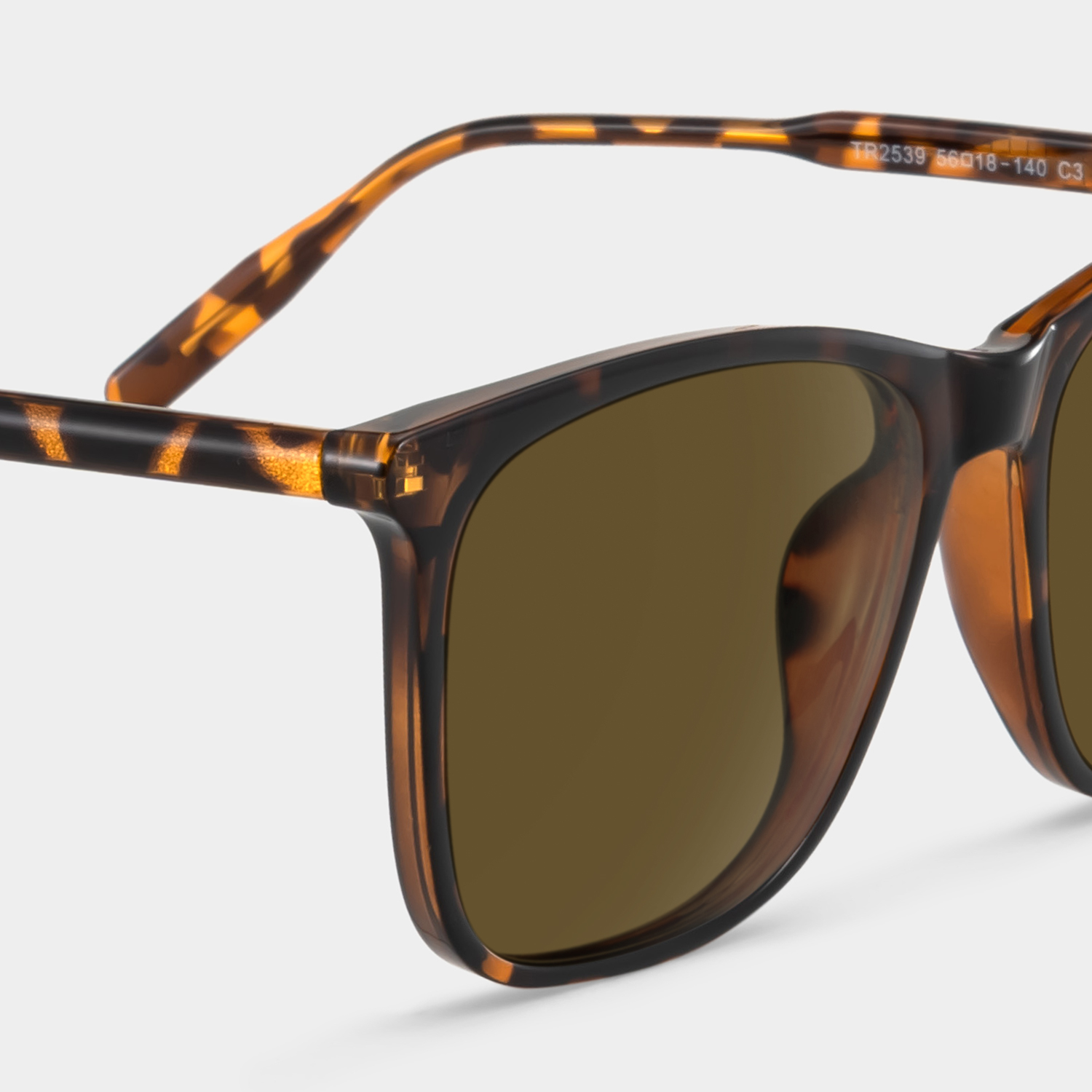 Malika Tortoise Frame Polarized Sunglasses with square Style Online | ZEELOOL UK4
