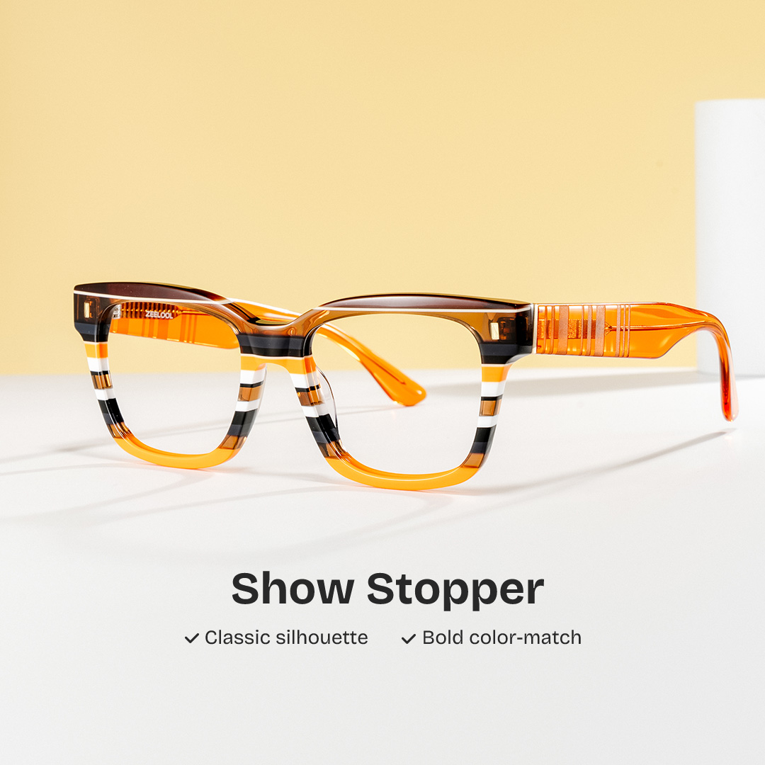 Pride square acetate glasses Online | ZEELOOL0