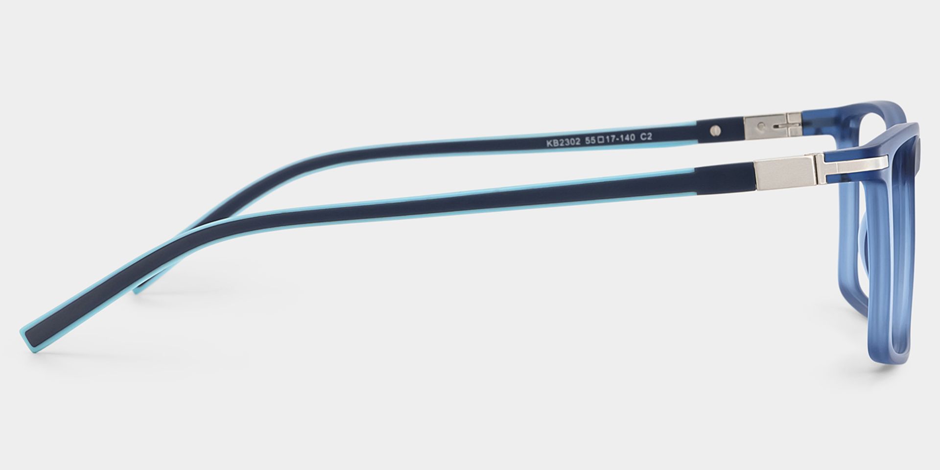 Aaron Rectangle Black Red Glasses3