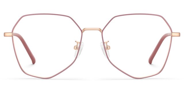 Bivins Geometric Pink Glasses