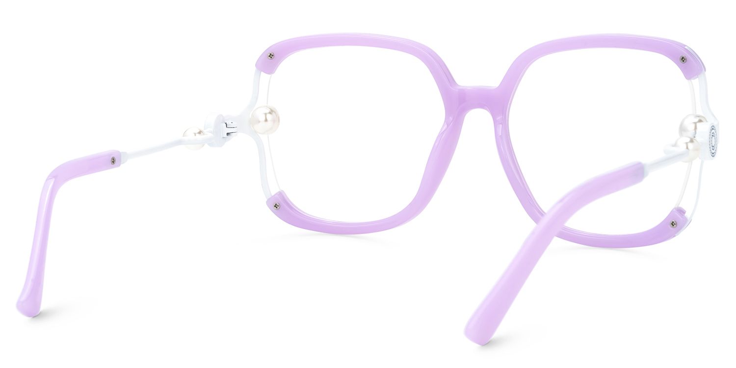 Jeania Lavender Eyeglasses with Square Design3