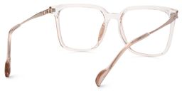 Zeyna Square Beige Glasses5