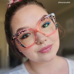 Malcolm Square Pink Leopard Glasses11