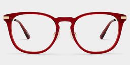 Laura Square Red Glasses1