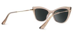 Indira Cat Eye Beige Glasses3