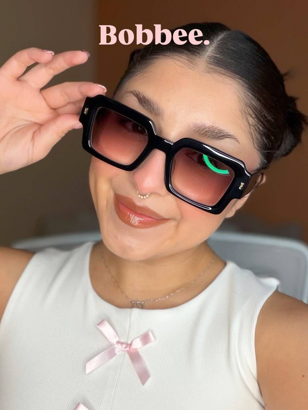 Bobbee Square Black Glasses | Zeelool Glasses8