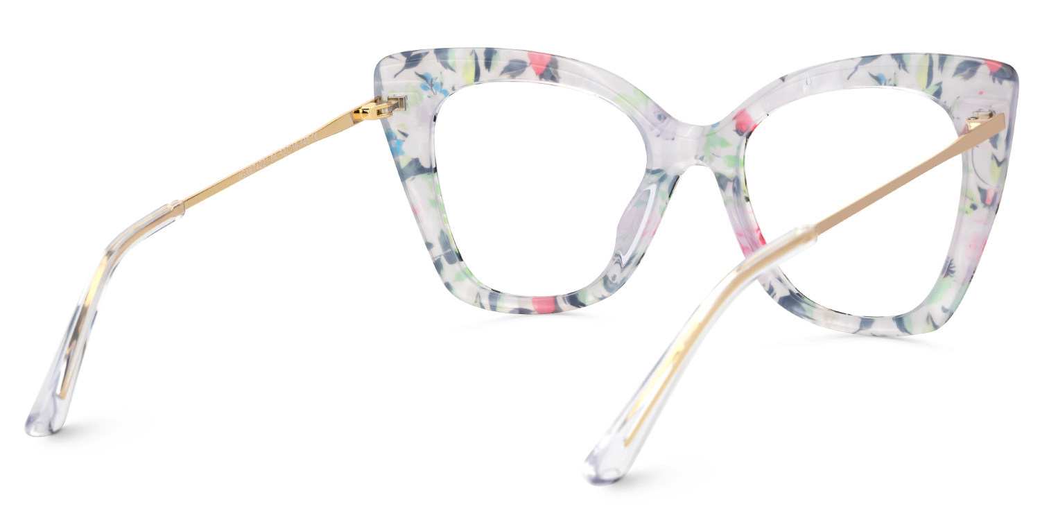 Rivas Designer Eyeglasses in Butterfly Floral Frame3