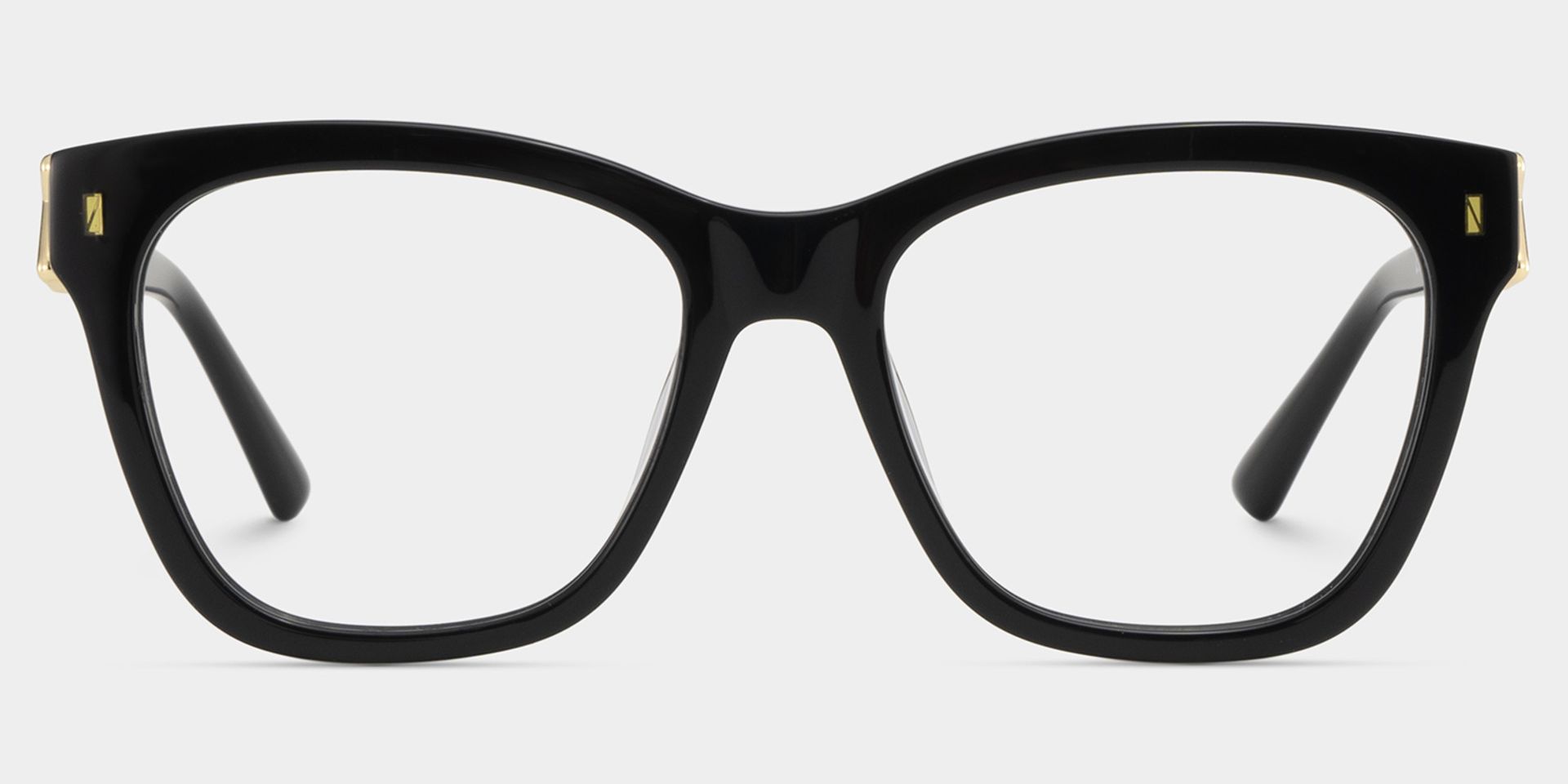 Square Black Eyeglasses- Mae Acetate Frame Glasses0