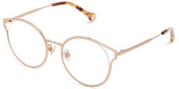 Yaselie Cateye Rose Gold Glasses1