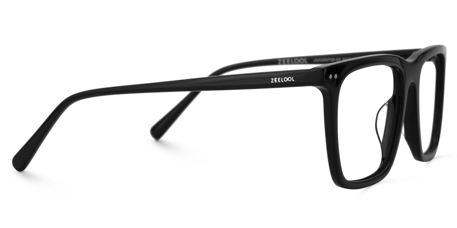 Frantz Thin Black Square Glasses For Men | ZEELOOL UK4