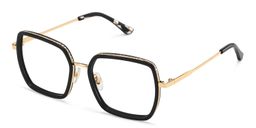 Fiona Black Square Glasses2