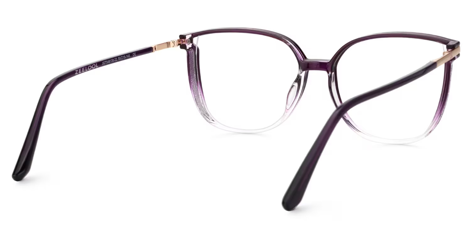 Rodz Square Purple Crystal Glasses3