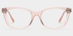 Cassia Pink Rectangle Glasses1