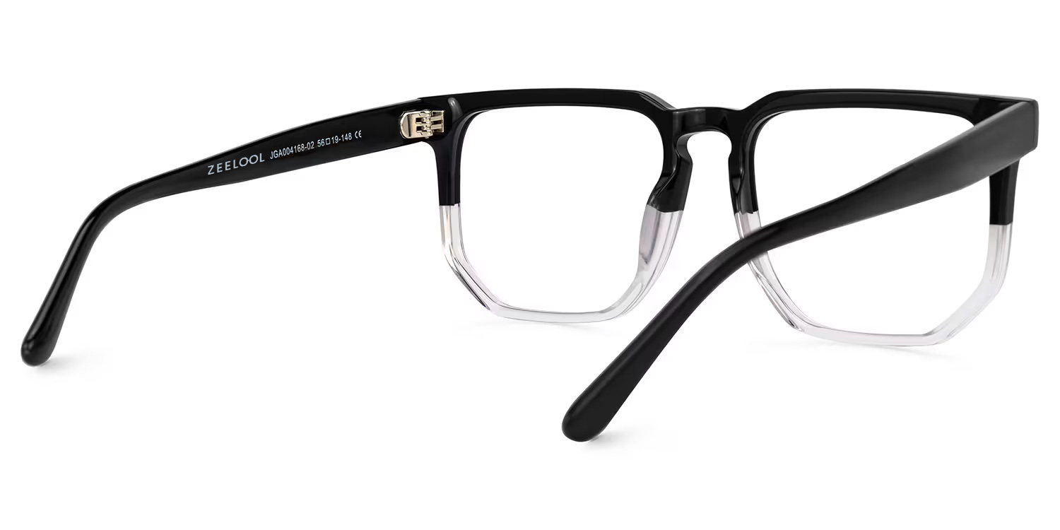 Matherne Square Black-Crystal Glasses3
