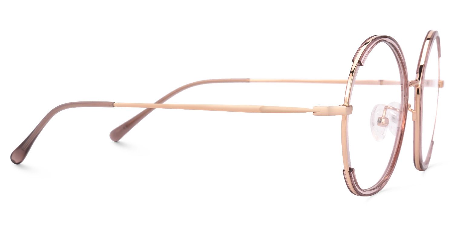 Pink Kiley Round Frame Eyeglasses | ZEELOOL UK2