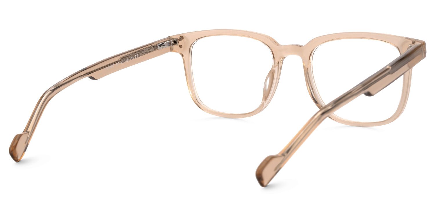 Rectangle Felixe Beige Glasses deals -Zeelool Glasses3