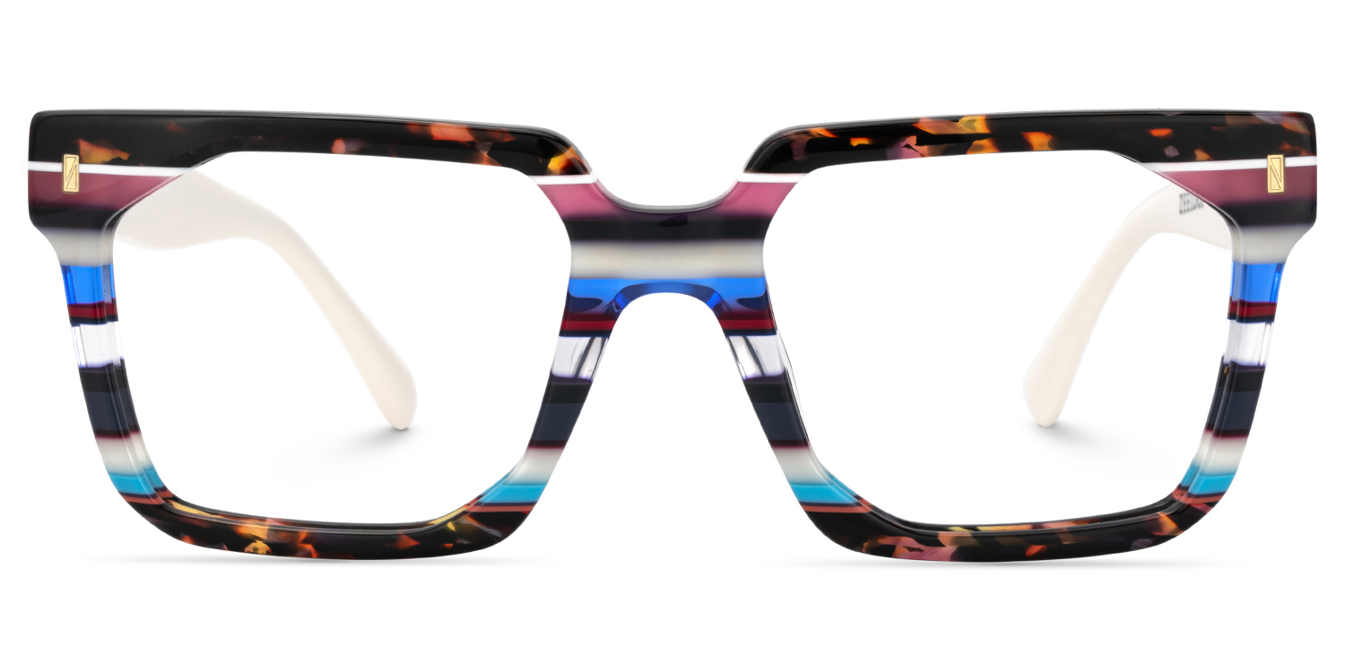 Laguer Rectangle Multicolor Glasses1