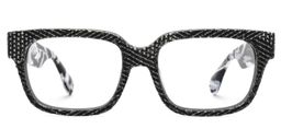 Colin Black Rectangle Glasses0
