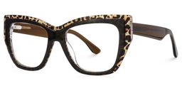 Thurman Butterfly Brown Leopard Glasses3