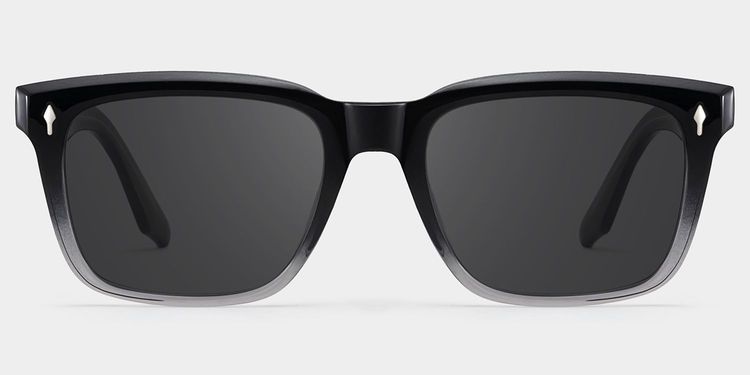 Fletcher Black Rectangle Sunglasses