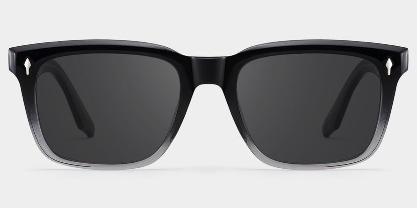 Fletcher Black Rectangle Sunglasses