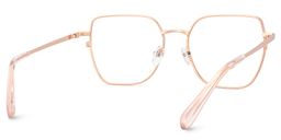 Fife Geometric Rose Gold Glasses5