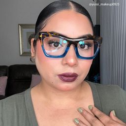 Benitez Blue Rectangle Glasses11