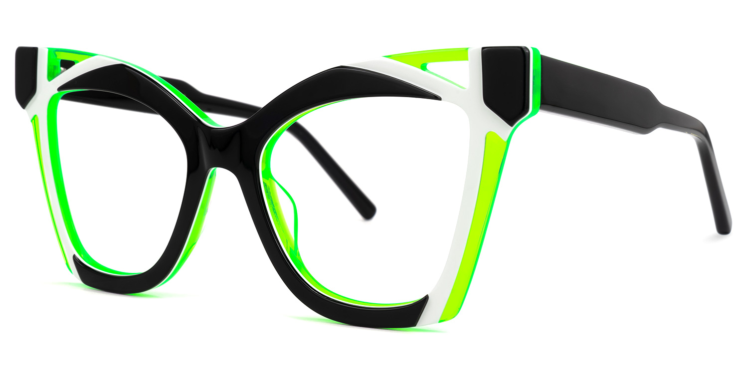 Leticia Cateye Black Glasses1