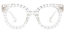 Kahle Clear Cat eye Glasses0