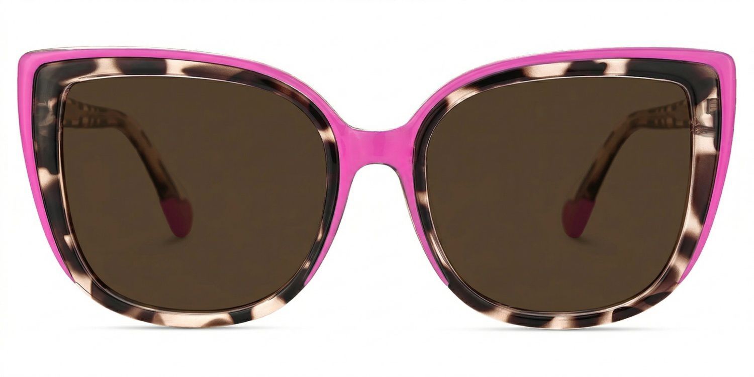 Fenn Pink Tortoise Cat Eye Sunglasses to Frame Your Face | ZEELOOL UK0