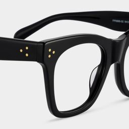 Gordon Rectangle Black Glasses4