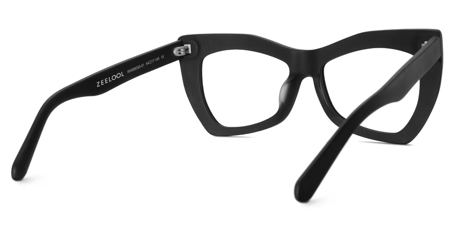 Bernita Geometric Black Glasses | ZEELOOL UK3