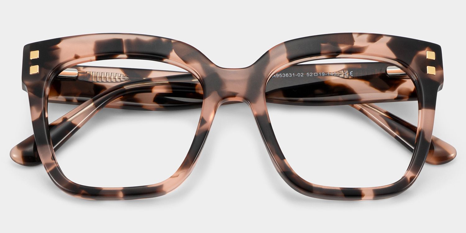 Minguela Square Cheetah Print Tortoise Glasses | Zeelool
