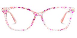 Suzy Rectangle Pink Glasses1