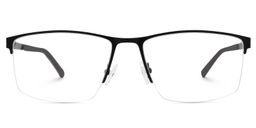 Graniela Black Rectangle Glasses0