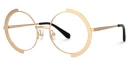 Crowe Round Gold Glasses1