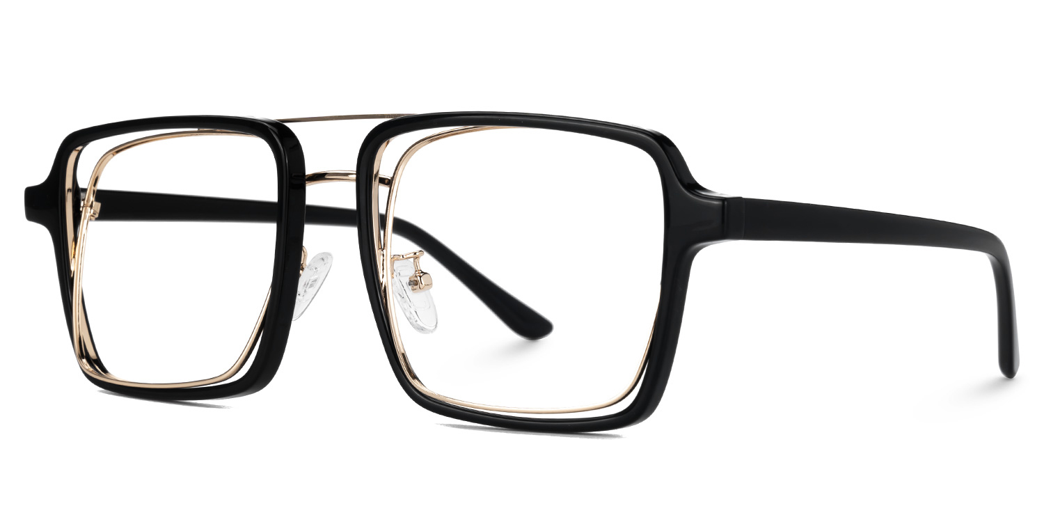 Nellie Aviator Black-Gold Glasses3