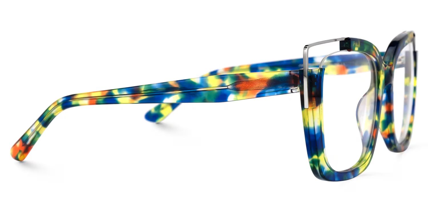 Square Dortch Blue-Tortoise Glasses and Colored Frames2