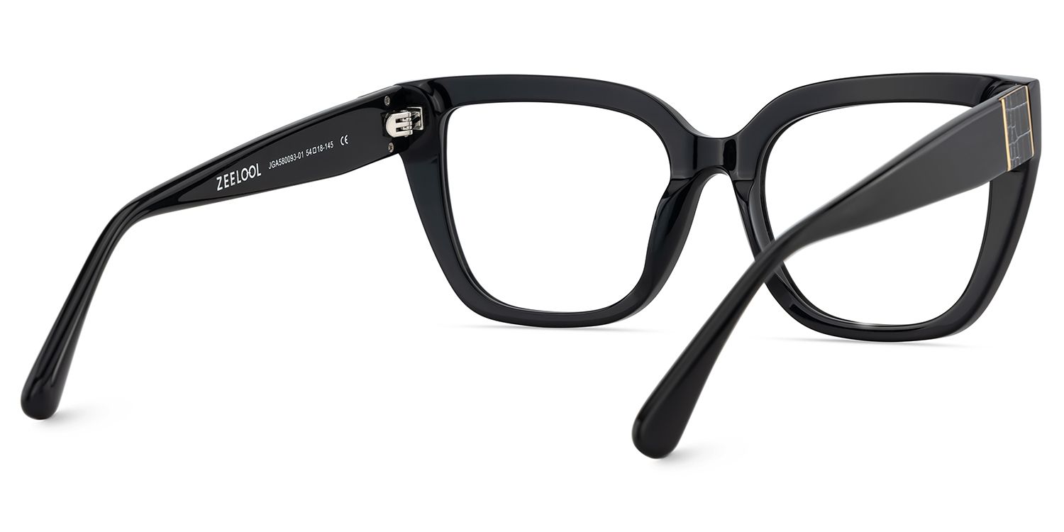 Square Frame Black Glasses on Sale5