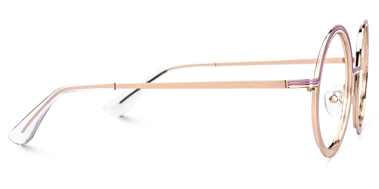 Vevay Round Gold Glasses2