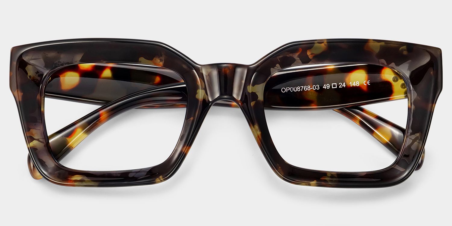 Nevaeh Square Tortoise Eyeglasses For Women and Men1