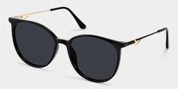 Chanty Black Round Sunglasses2