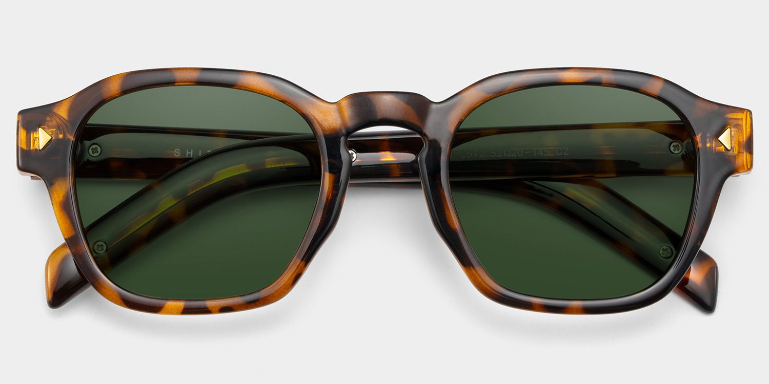 Leilani Rectangle Sunglasses with Tr90 Tortoise Frames | ZEELOOL CA1
