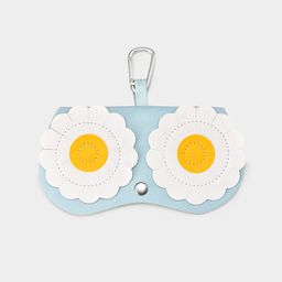 Baby Blue Eyeglasses Bag With Hook0