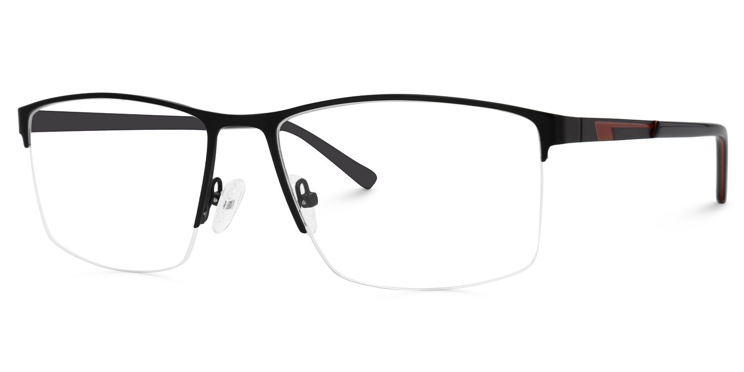 Graniela Eyeglasses in Rectangle Black Frame | ZEELOOL UK1