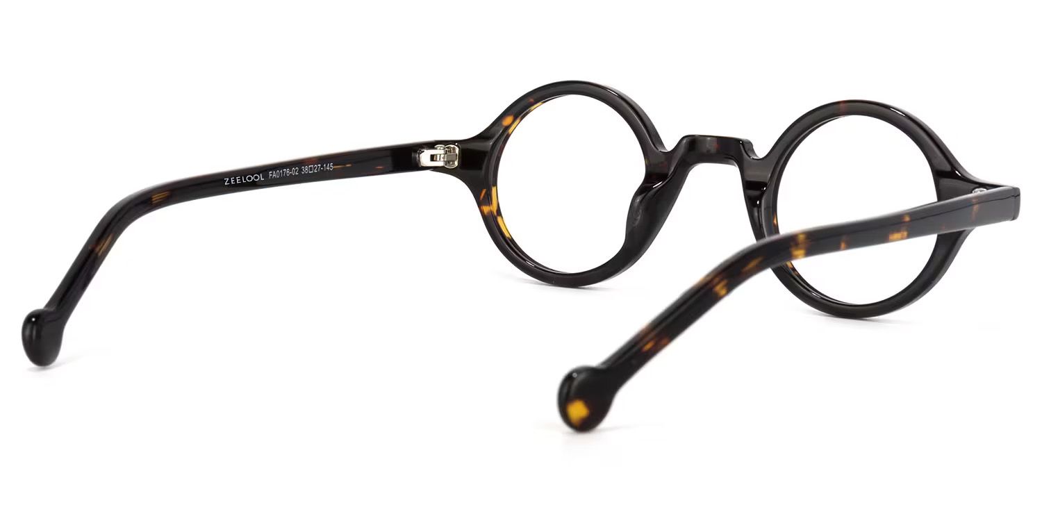 Arale Round Tortoise Full-rim Eyeglasses | ZEELOOL UK4