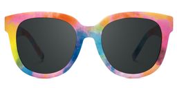 Harrell Rainbow Square Sunglasses0