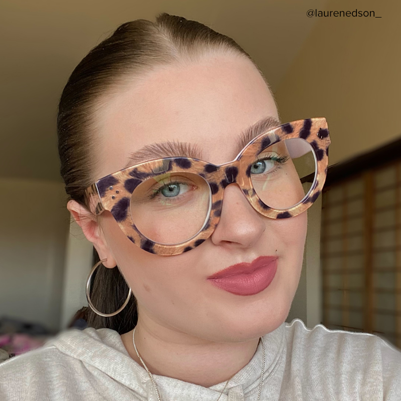Torres Cat-eye Brown-Leopard Frame Glasses | ZEELOOL UK5