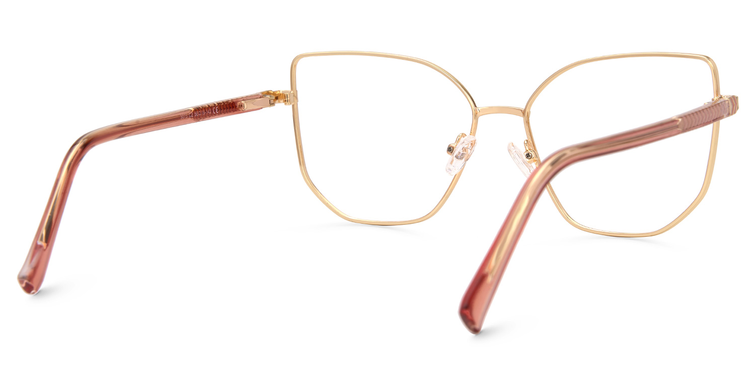 Matte Geometric Sabita Glasses with Full-Frame | ZEELOOL UK3